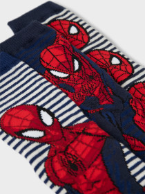 NAME IT 3-Pak Strømper Spiderman Adus Navy Blazer